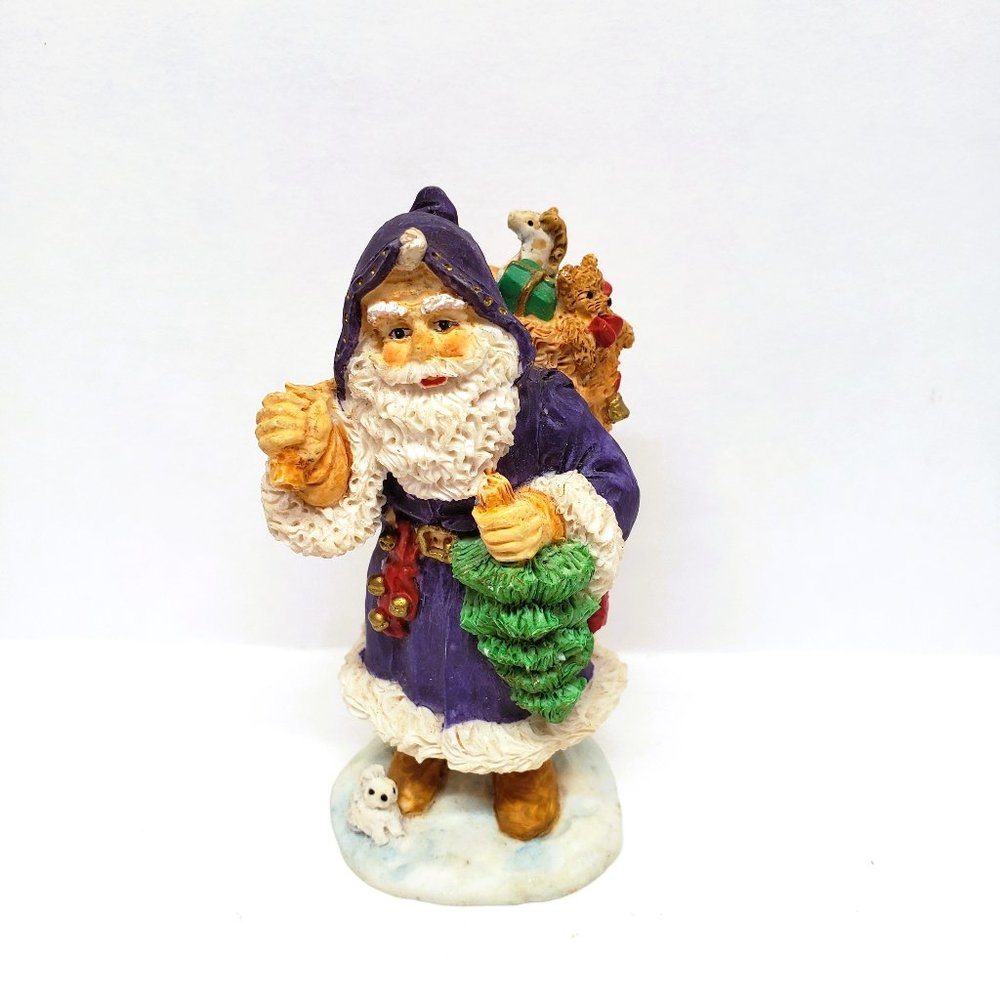Swiss Father Christmas Figurine Old World Santa 1995 Bronson Collectible 3.5"